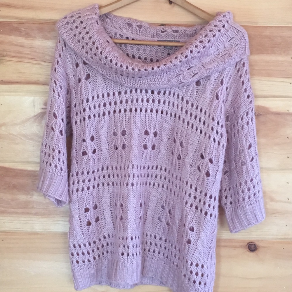Sweet Dusty Rose Light Sweater